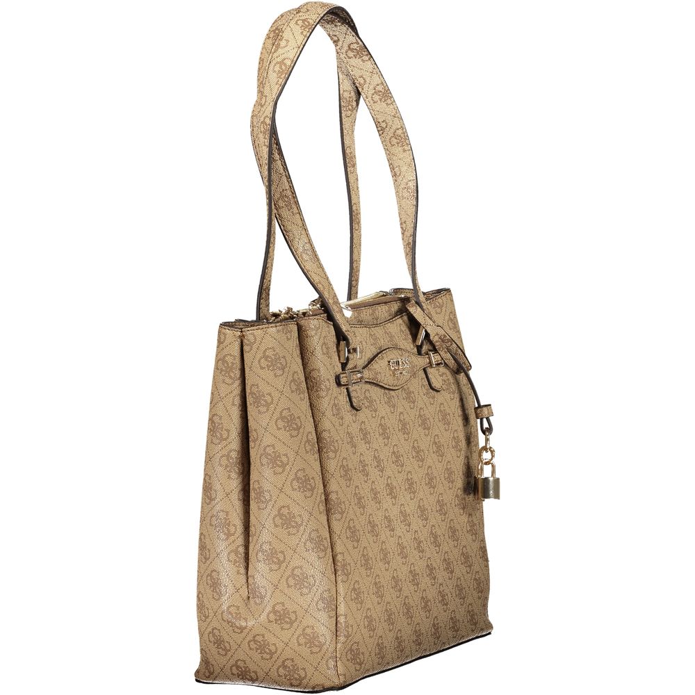 Beige polyeten damhandväska