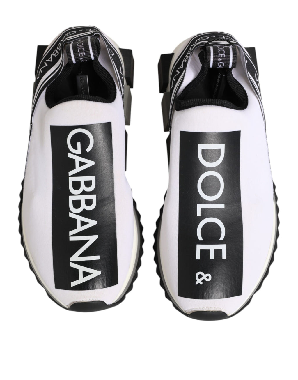 Svarta Vita Slip On Sorrento Sneakers Skor