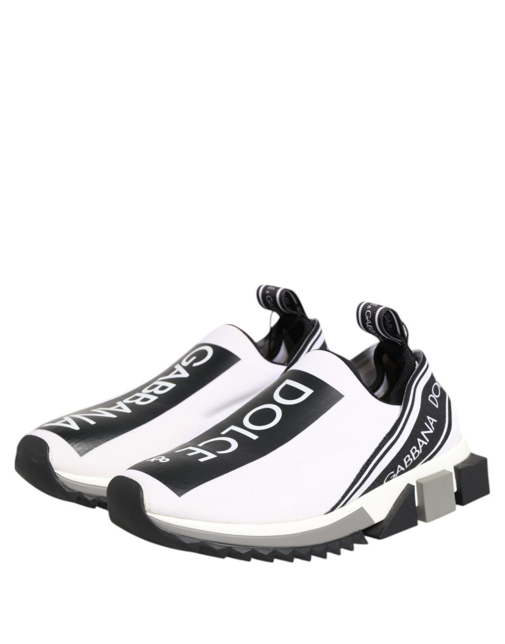 Svarta Vita Slip On Sorrento Sneakers Skor