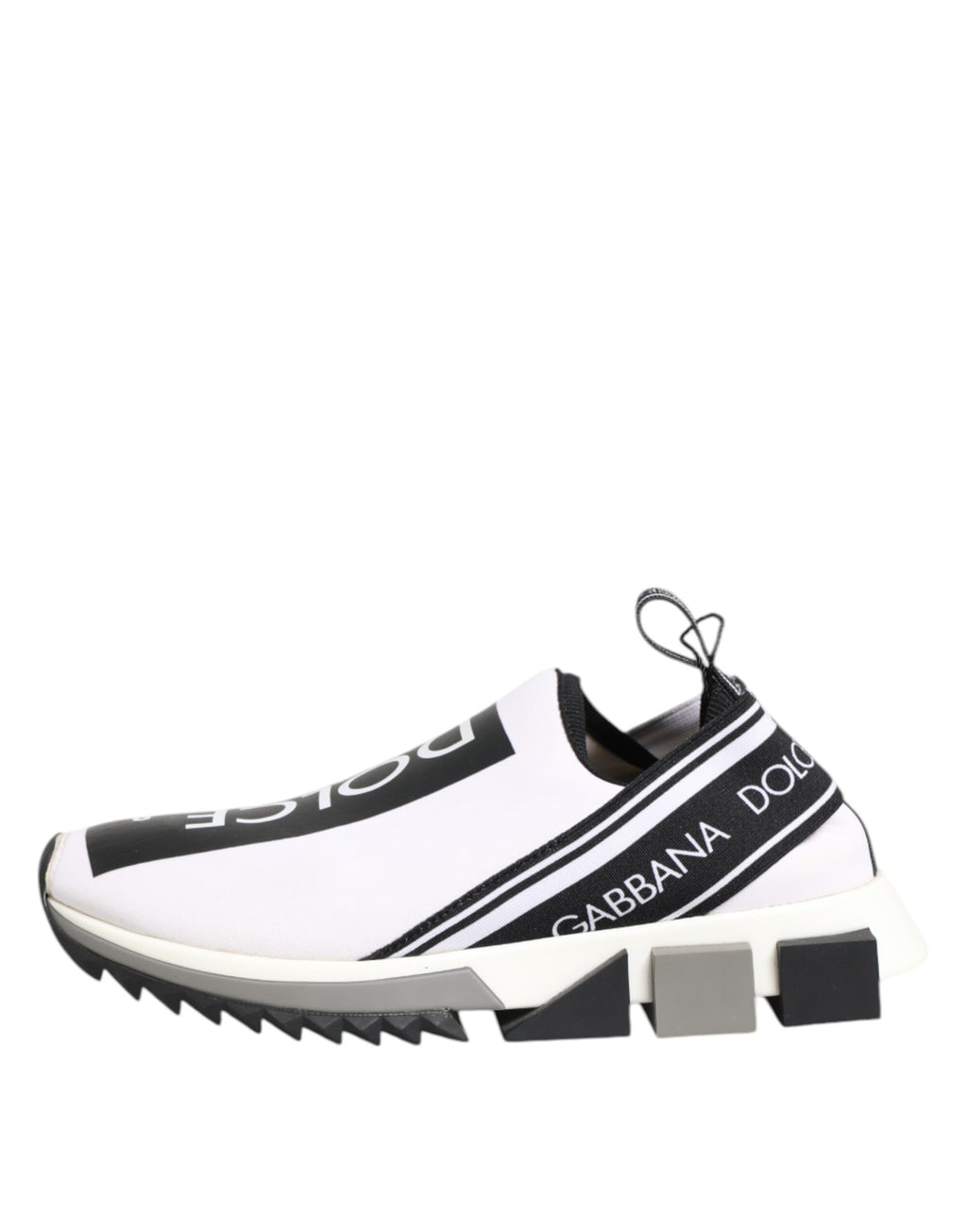 Svarta Vita Slip On Sorrento Sneakers Skor