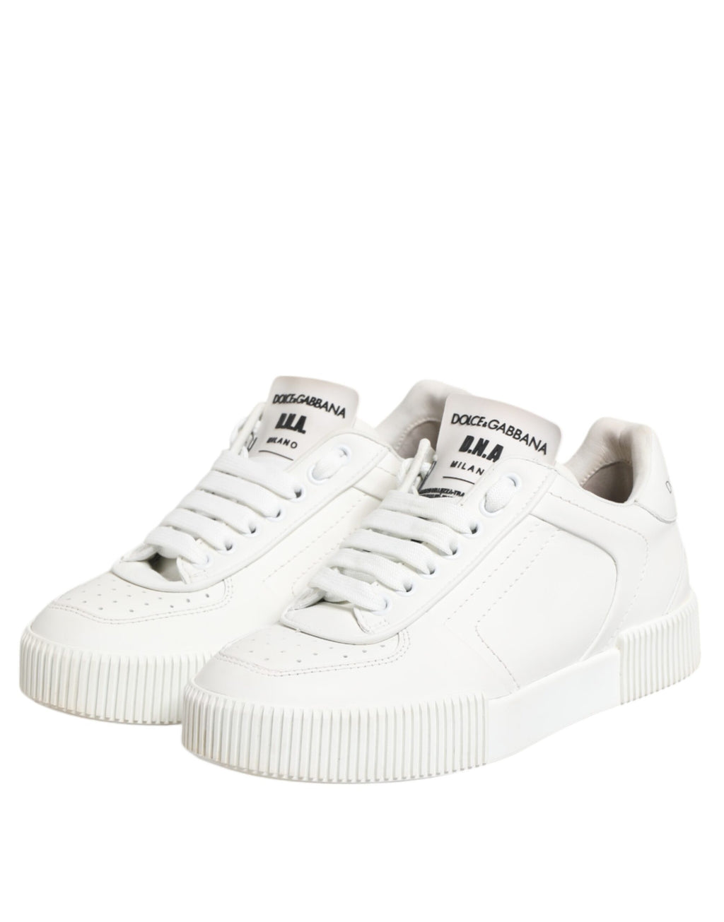 Vita Miami låga sneakers i läder