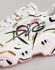 Dolce & Gabbana Multicolor Hand Painted DAYMASTER Sneaker Shoes
