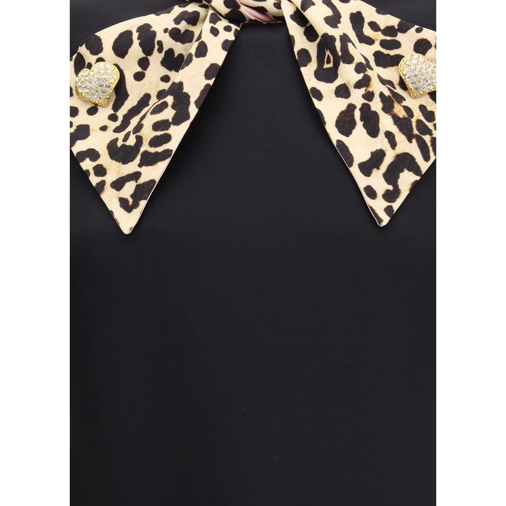 Kort klänning i crepe couture-modell