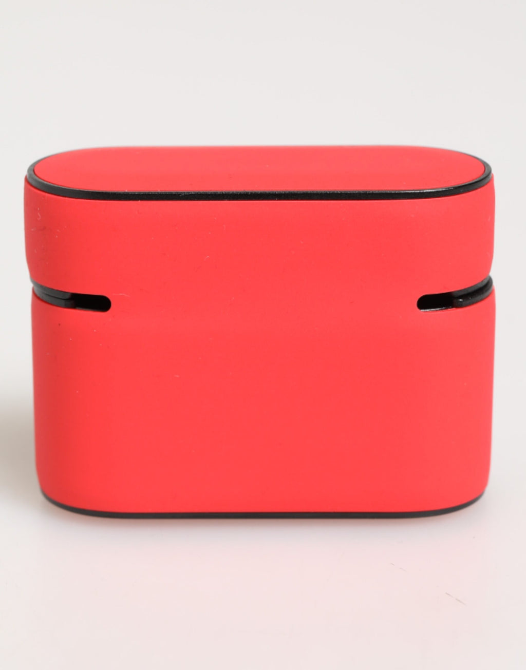 Rød PVC DG-logo preget herre-klipsholder til Airpods