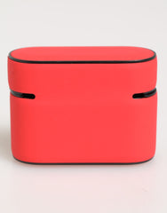 Dolce & Gabbana Red PVC DG Logo Embossed Men Flip Holder  Airpods Case