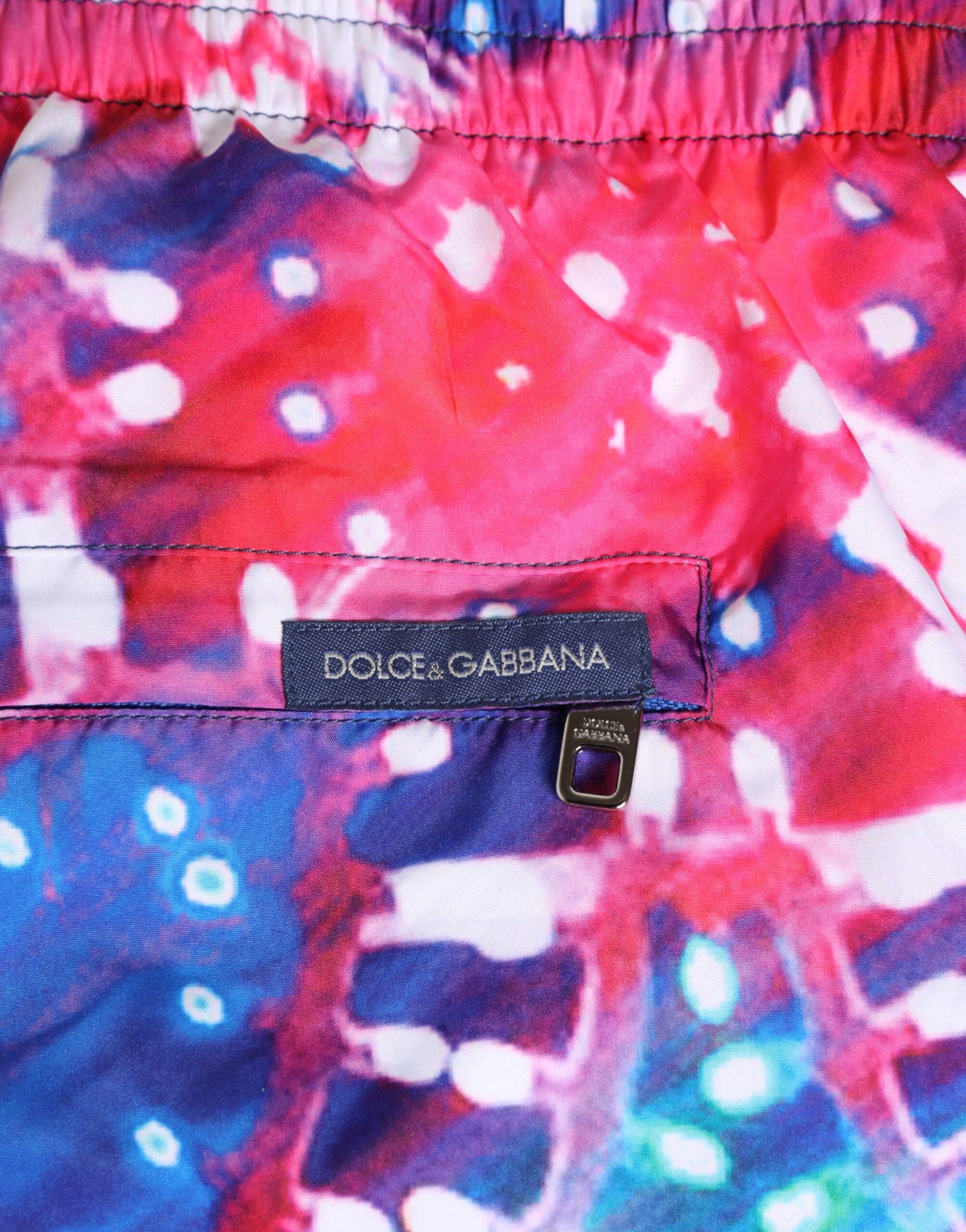 Flerfärgade neontryckta polyestershorts badkläder