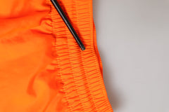 Dolce & Gabbana Orange Polyester Beachwear Men Shorts Swimwear