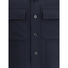 ZEGNA Blue Cashmere Coat