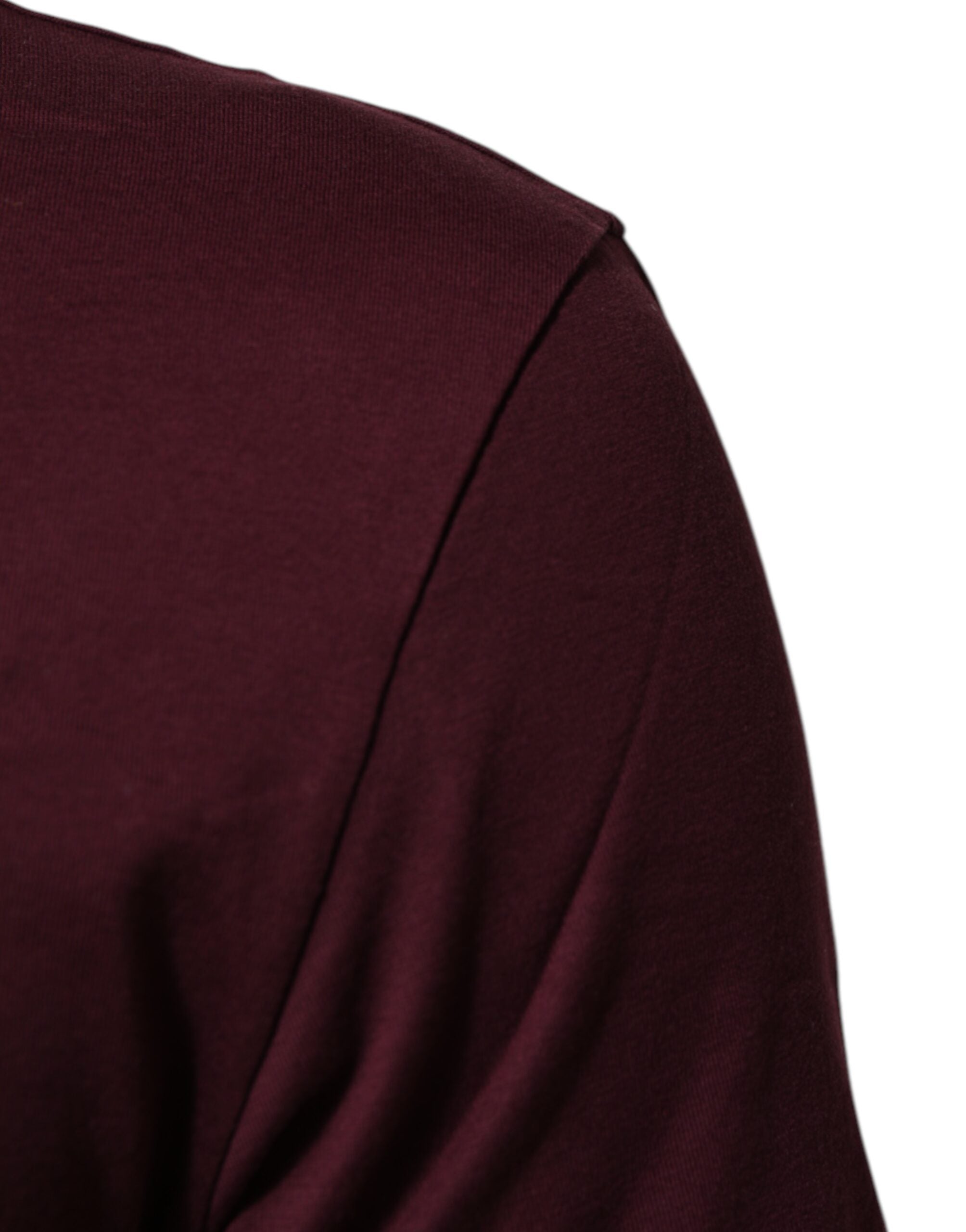 Burgunderfarget bomulls-T-skjorte med DG Super King-logo