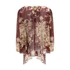 Dolce & Gabbana Bordeaux Silk Pattern Shirt