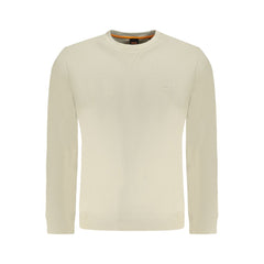 Hugo Boss Beige Cotton Men Sweater