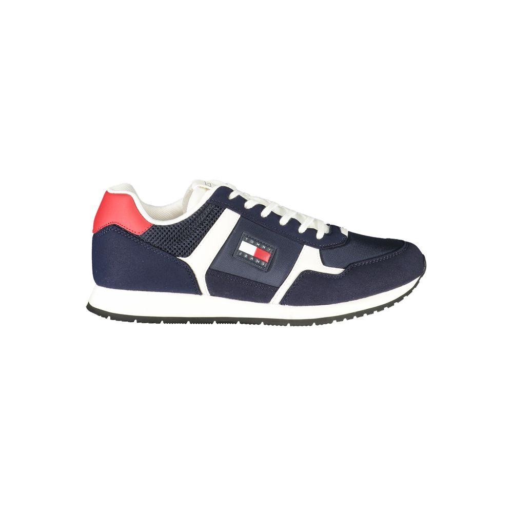 Blå polyester herrsneaker