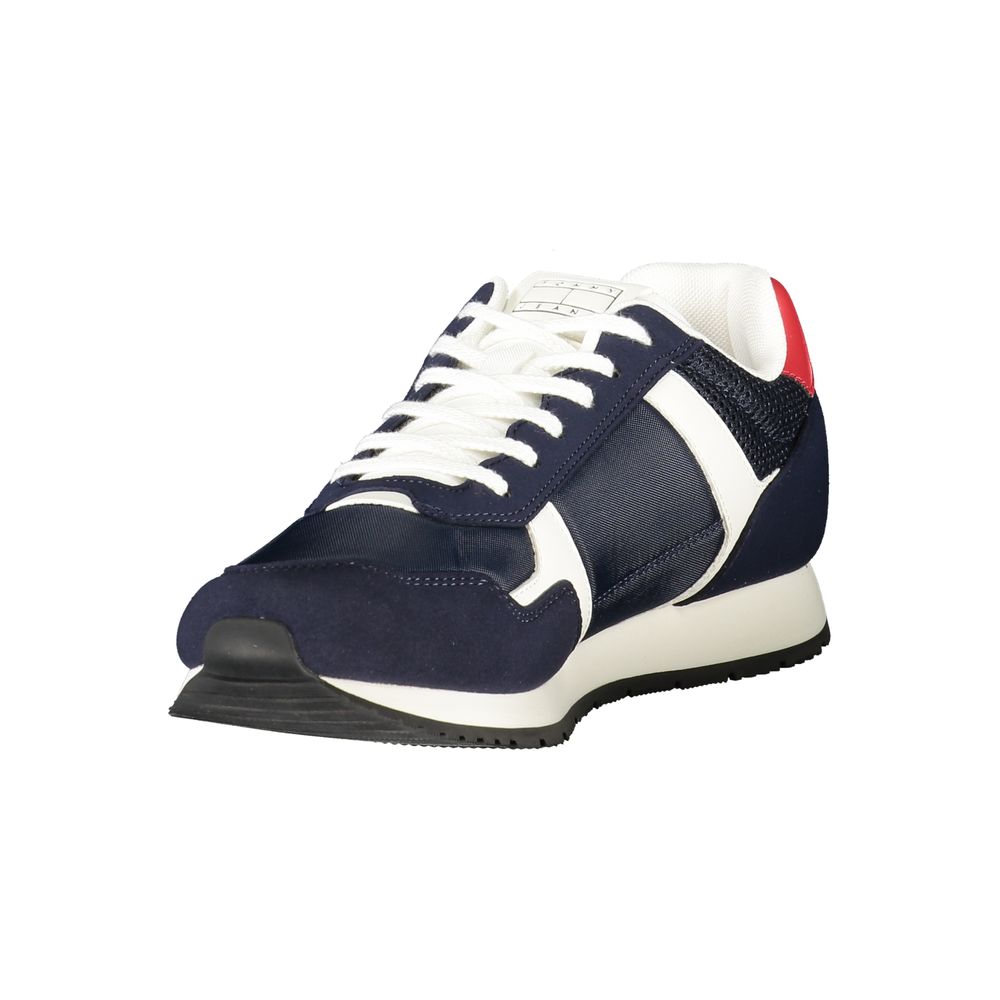 Blå polyester herrsneaker