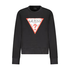 Guess Jeans Black Cotton Sweatshirt