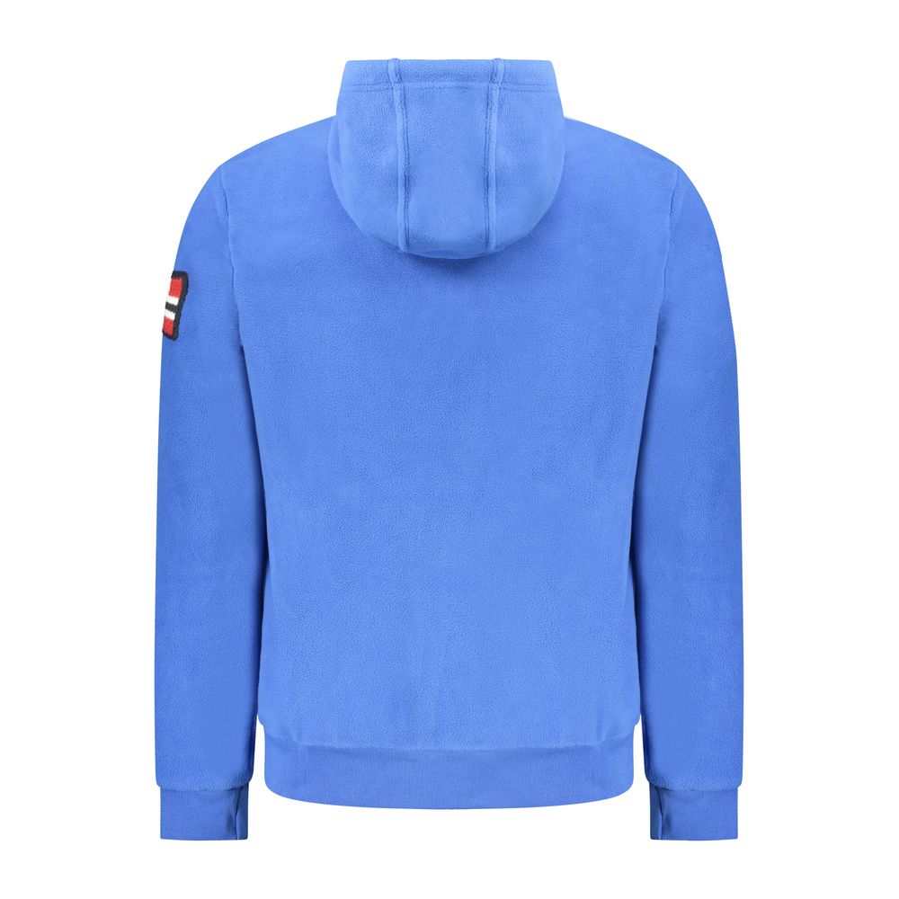 Blå polyester herregenser
