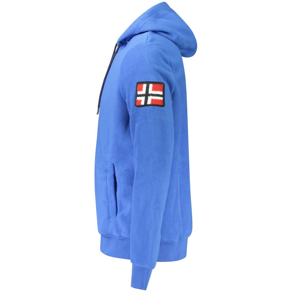 Blå polyester herregenser