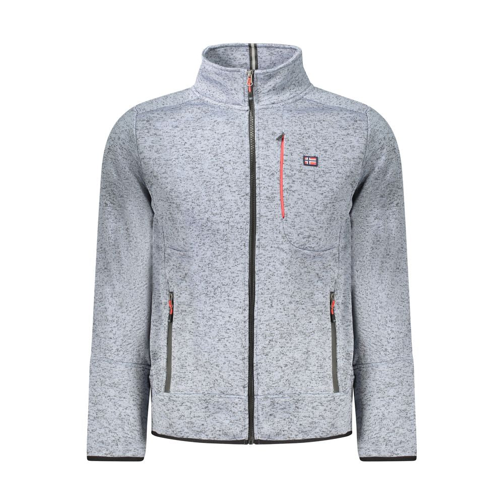 Blå polyester herregenser