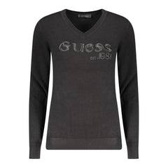 Guess Jeans Black Viscose Women Sweater