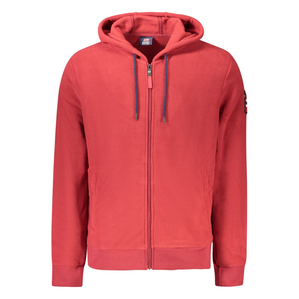 Rød polyester herregenser