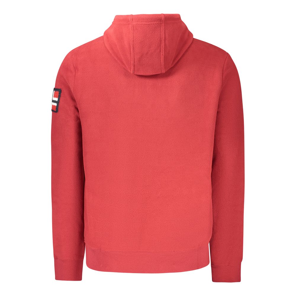 Rød polyester herregenser