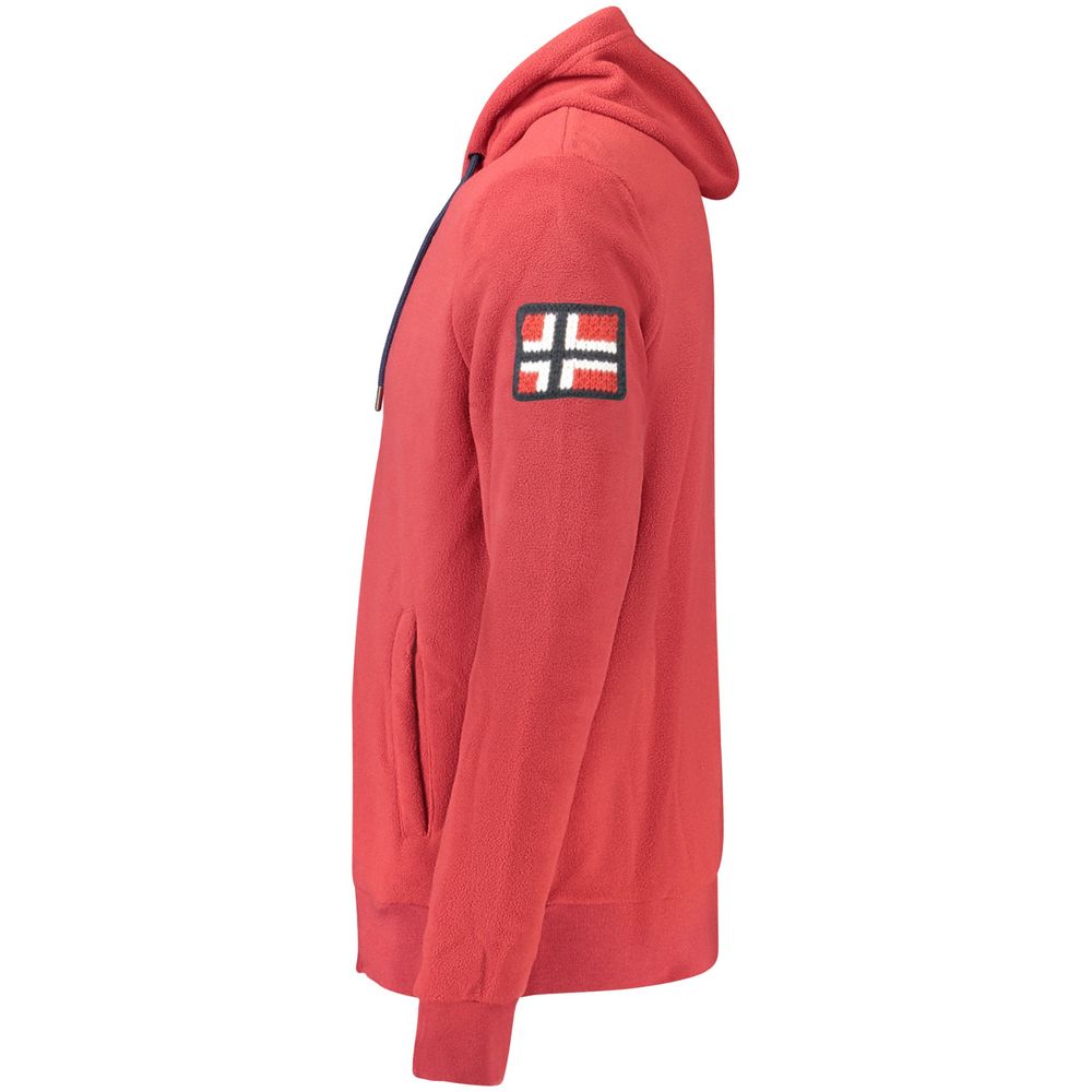 Rød polyester herregenser
