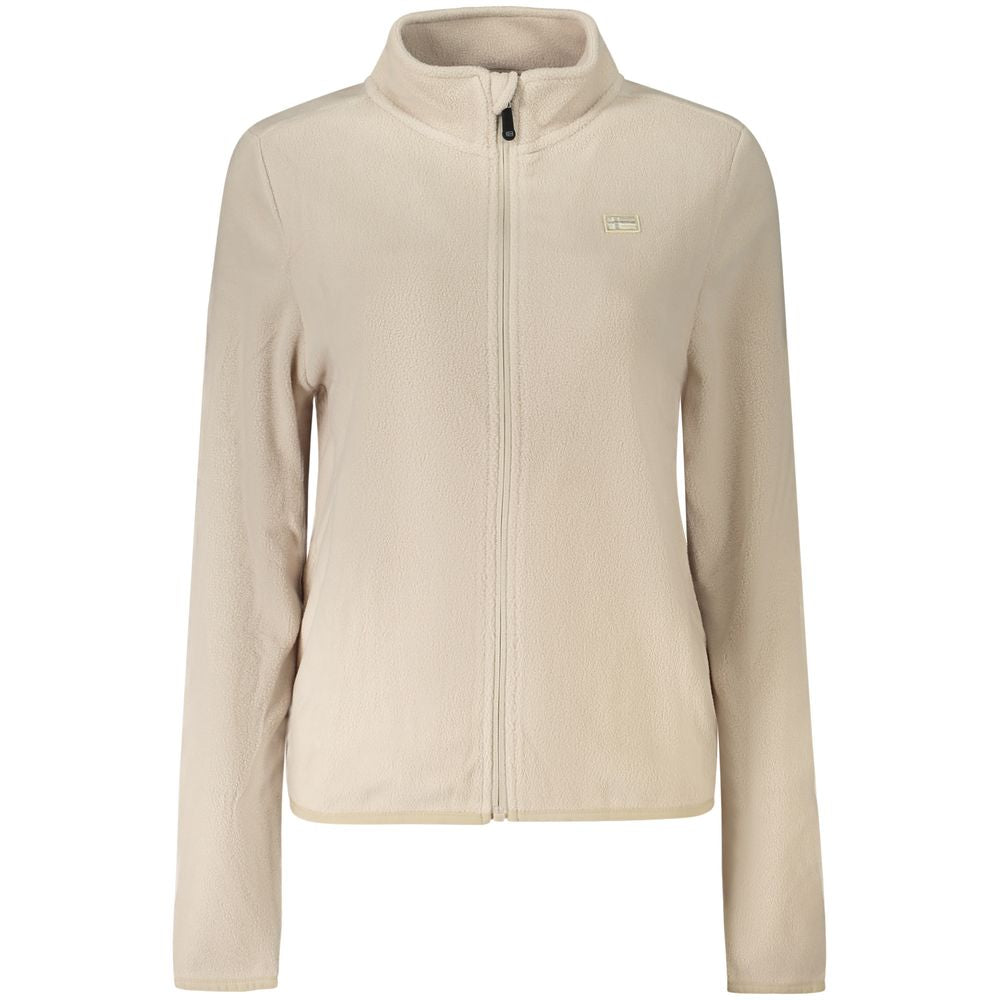 Beige polyestertröja för kvinnor