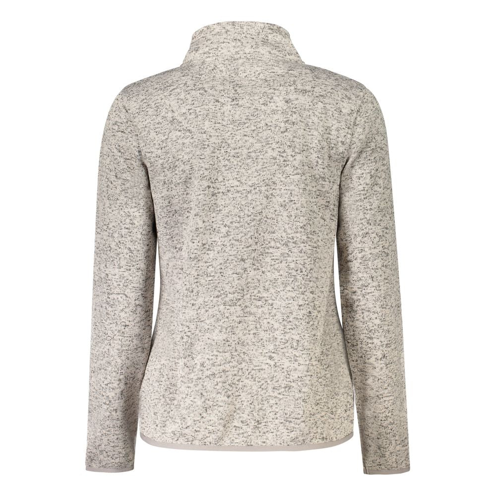 Beige polyestertröja för kvinnor