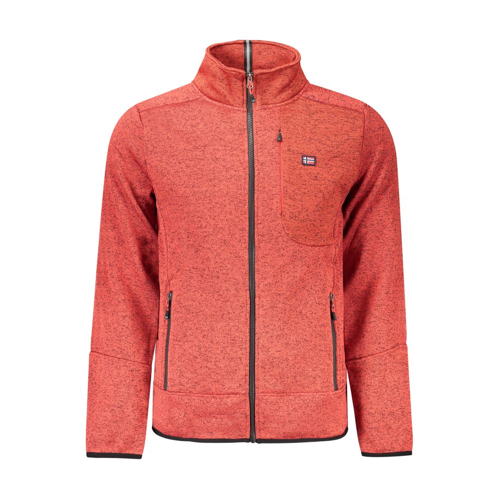 Rød polyester herregenser