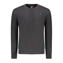 Tommy Hilfiger Black Cotton Men Sweater