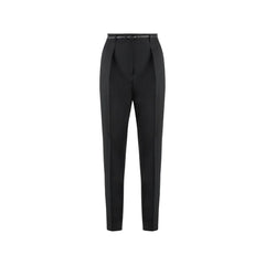 Max Mara Black Elastane Dress Pants