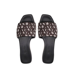 Max Mara Brown Polyamide Slides
