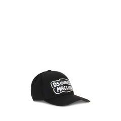 Dsquared² Black Cotton Cap (Baseball Hat)