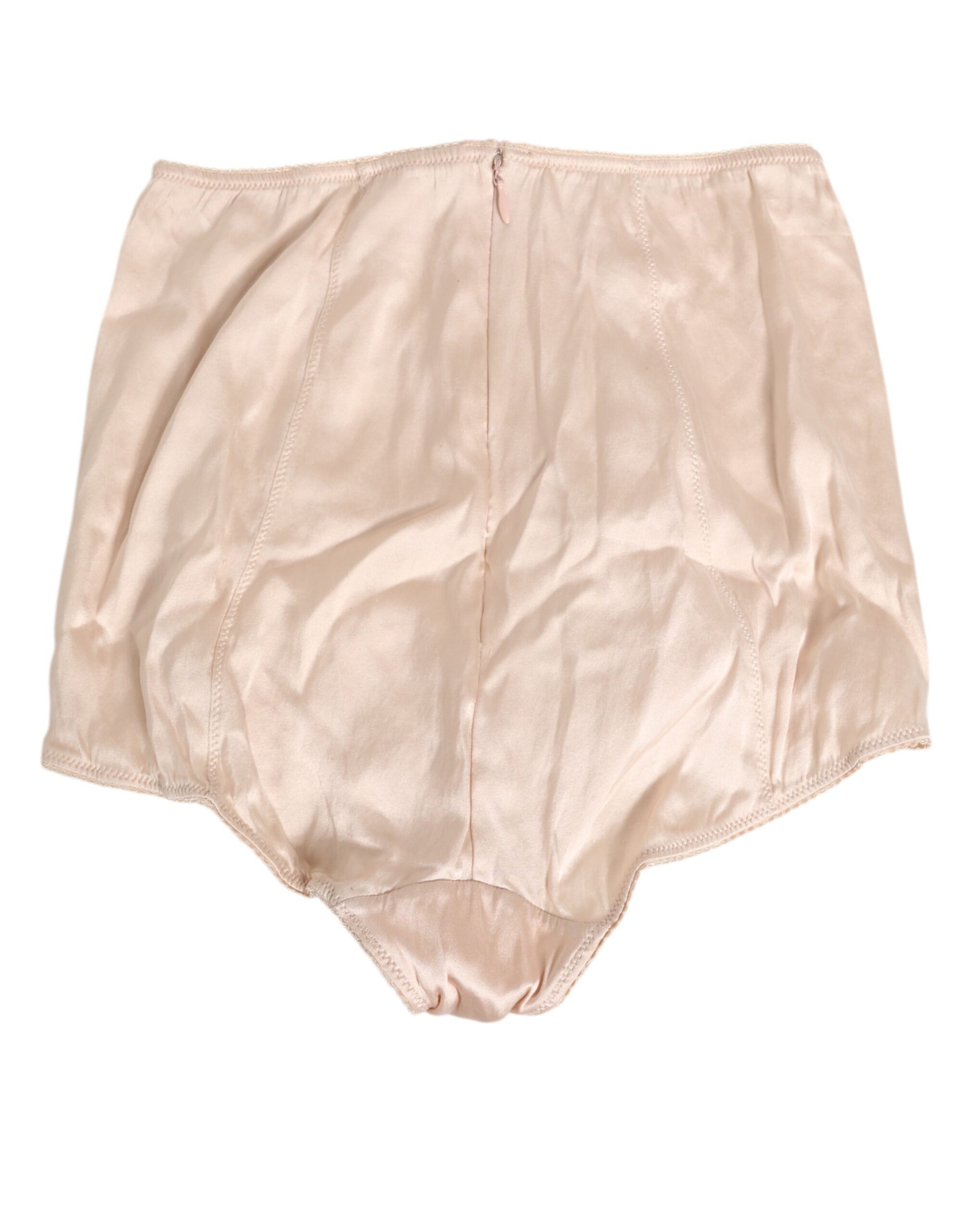 Beige Rosato Siden-Satin Högmidjade Underkläder