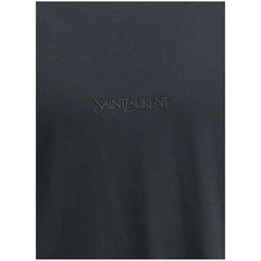 Saint Laurent Black Cotton T-Shirt
