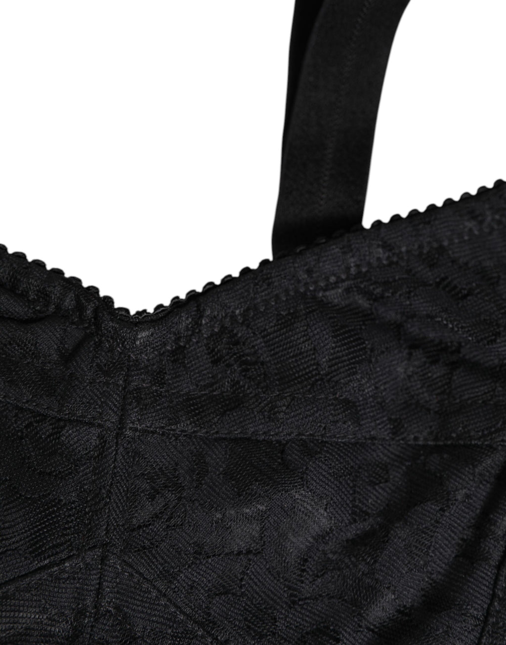 Svarta stretchiga nylonbustier-underkläder