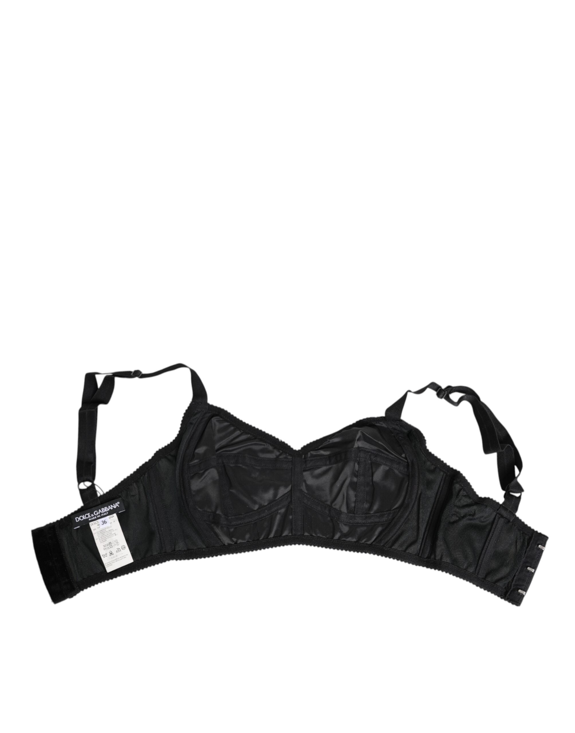 Svarta stretchiga nylonbustier-underkläder