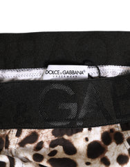 Dolce & Gabbana Leopard Print Black Waistband Cotton Underwear