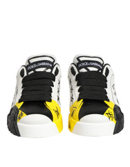 Dolce & Gabbana Multicolor Lettering Portofino Sneakers Shoes