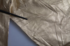 Dolce & Gabbana Gold High Waist Skinny Women Metallic Pants