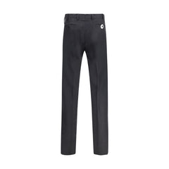 Germano Gray Fleece Wool Dress Pants