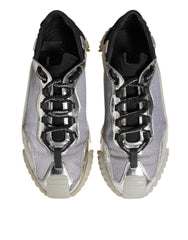 Dolce & Gabbana Multicolor Silver Logo Low Top NS1 Sneakers Shoes