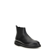 Premiata Black Calf Leather Bos Taurus Chelsea Boots