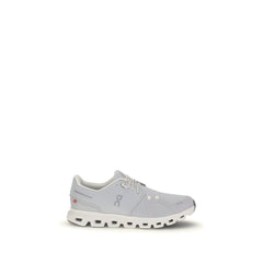 ON White Fabric Athletic Sneakers
