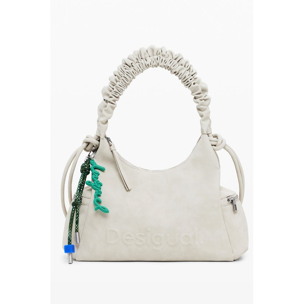 Beige polyetylen dameveske