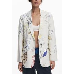 Desigual White Polyester Women Jacket