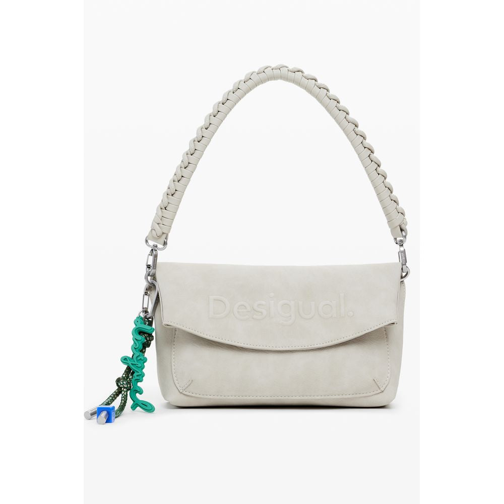 Beige polyeten damhandväska