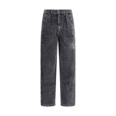 Marant Etoile Black Cotton Casual Pants