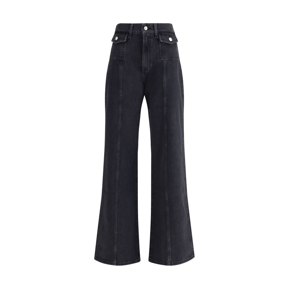 Lotta jeans med vide ben
