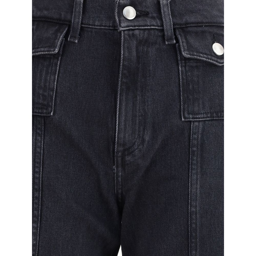 Lotta jeans med vide ben