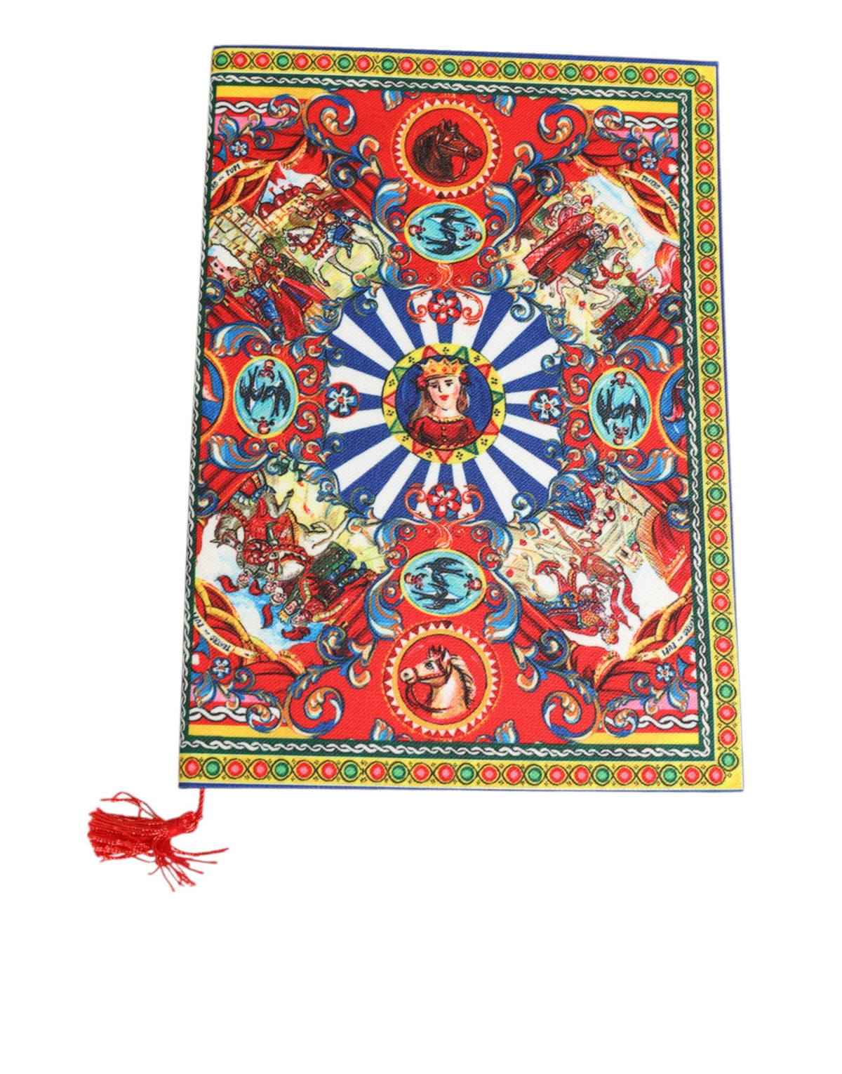 Dolce &amp; Gabbana Multicolor siciliansk Carretto Print Journal Notebook